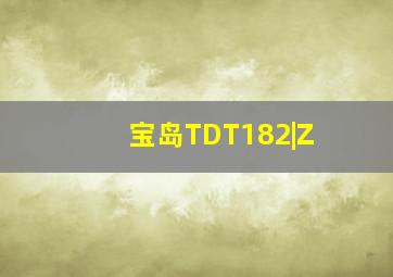 宝岛TDT182|Z